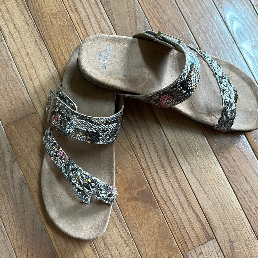 Leather arch support women’s sandals 12M